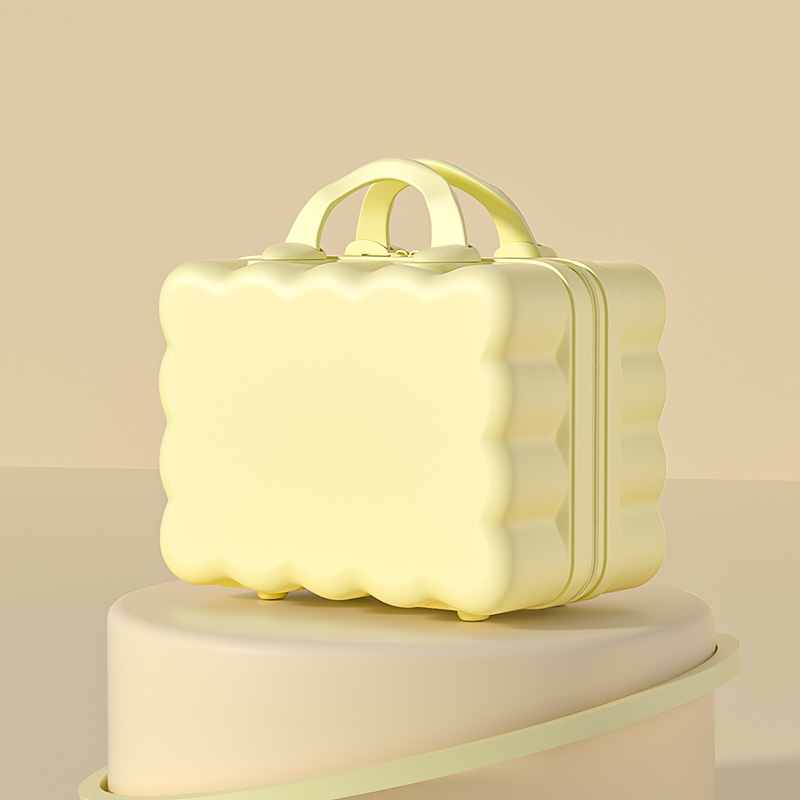旅行バッグ うねり模様のふわふわ手提げキャリーケース