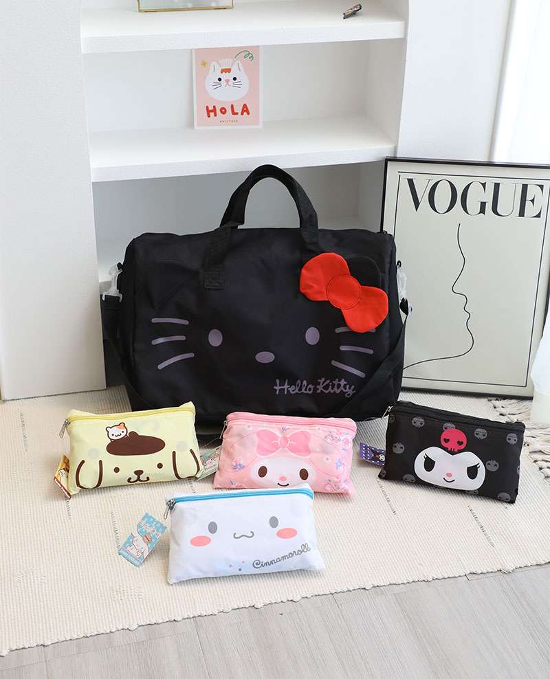 旅行バッグ かわいい動物キャラクターポーチセット