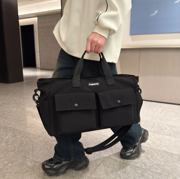 旅行バッグ 大容量ボストンバッグ 斜め掛け対応 靴収納付き 旅行鞄 男女兼用