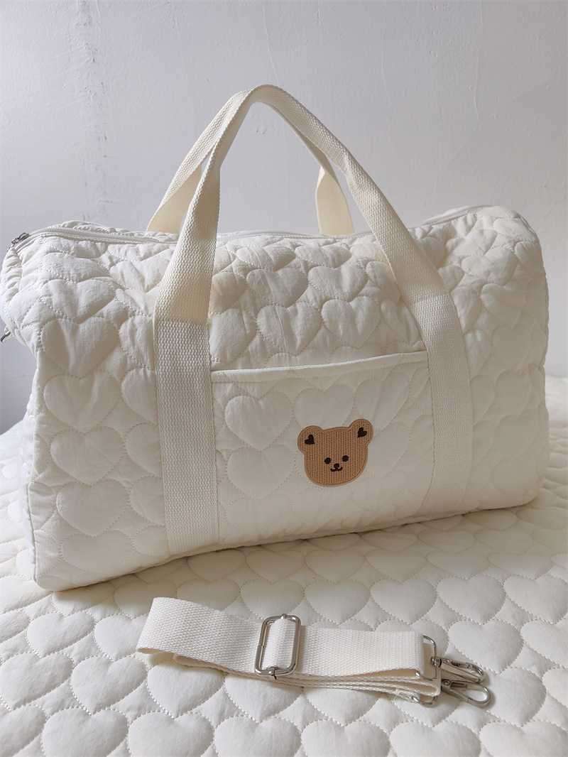 旅行バッグ もこもこキルトボストンバッグ