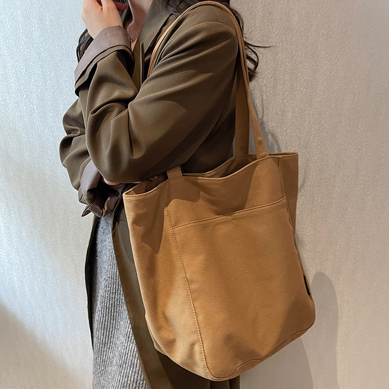 旅行バッグ シンプル上品トートバッグ