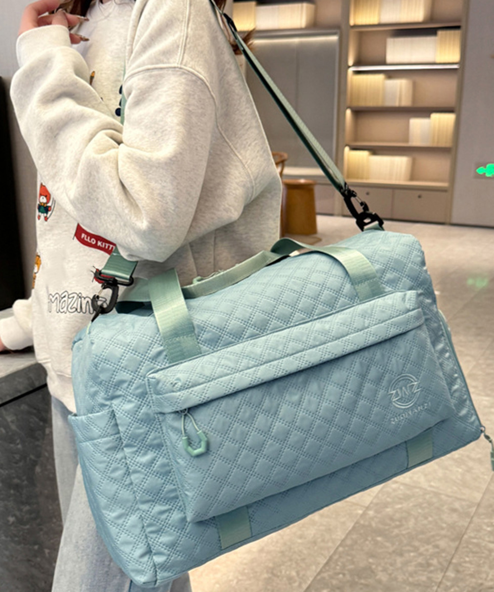 旅行バッグ キルティング大容量ボストンバッグ修学旅行対応鞄