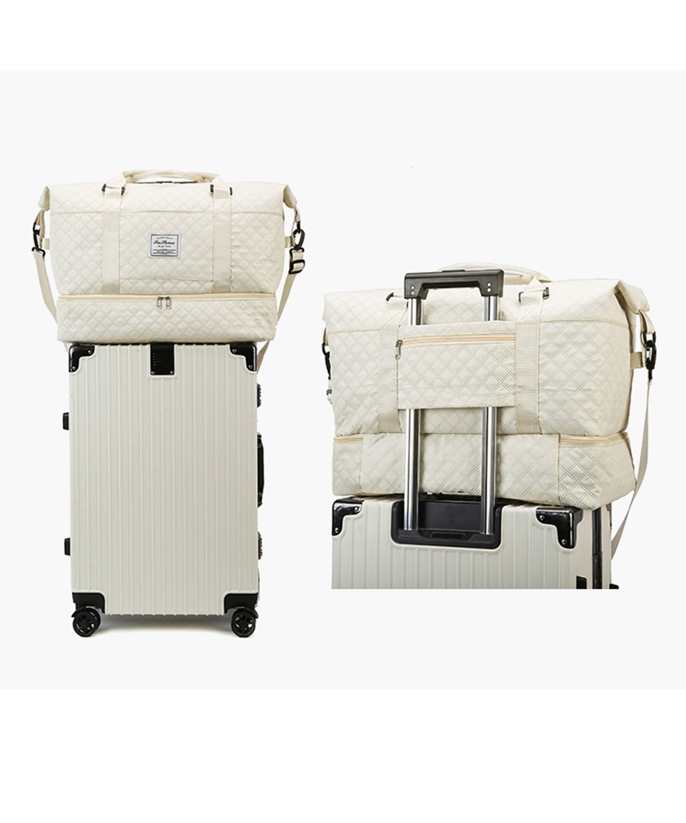 旅行バッグ 大容量ボストンバッグとショルダーバッグの二点組み