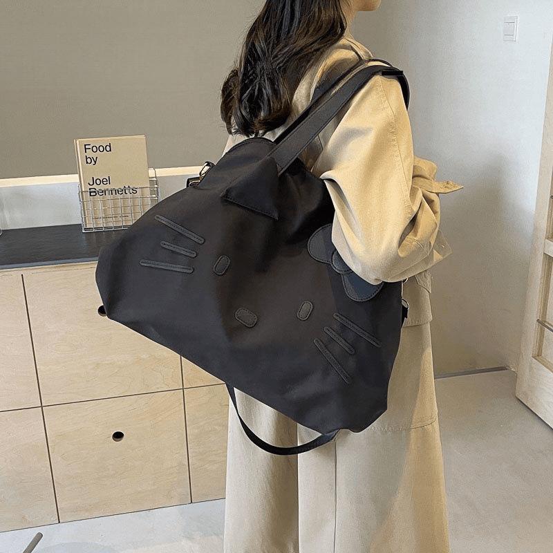 旅行バッグ ネコモチーフ 旅行ボストンバッグ