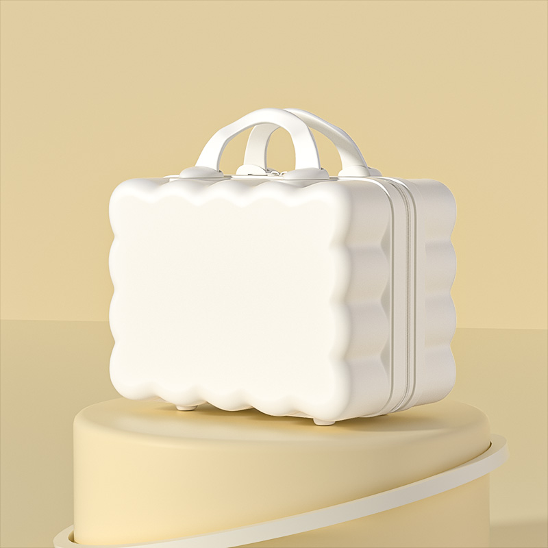 旅行バッグ うねり模様のふわふわ手提げキャリーケース