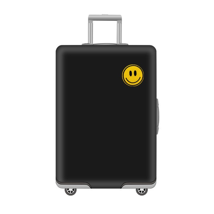 旅行バッグ ワンポイント刺繍付き四輪キャスター式ハードキャリーケース