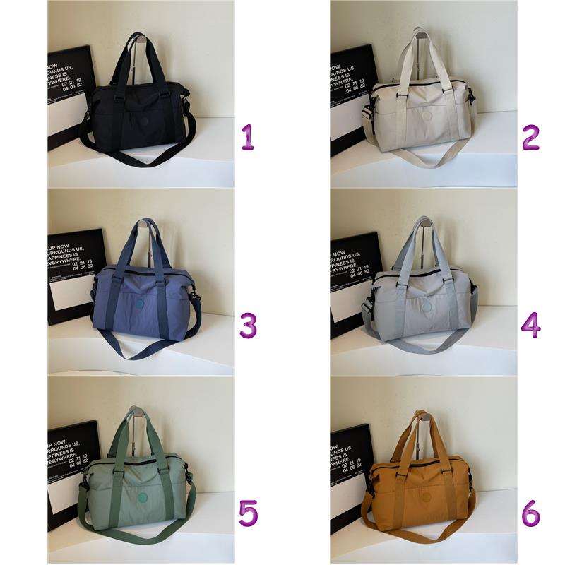 旅行バッグ 大容量ナイロントートバッグ 旅行用ショルダー付き 6色展開