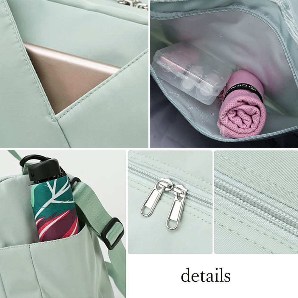 旅行バッグ 大容量ボストンバッグ 軽量旅行鞄 男女兼用 靴収納付き