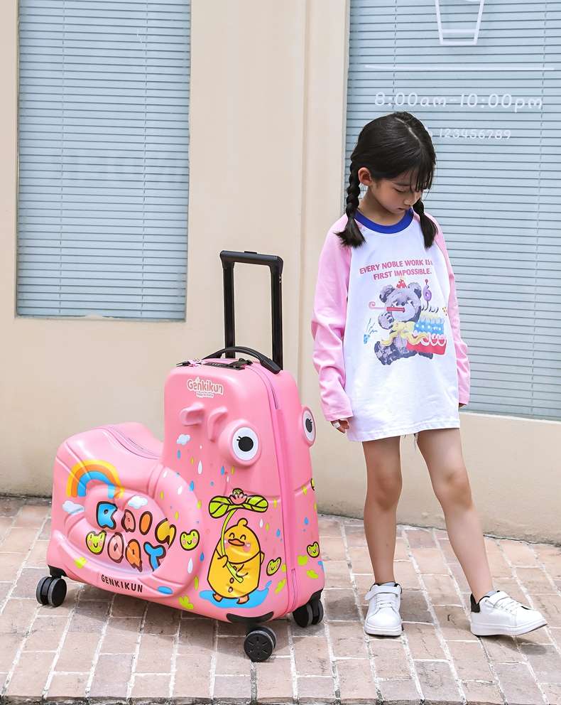 旅行バッグ お子様用キャラクター乗れるキャリーケース