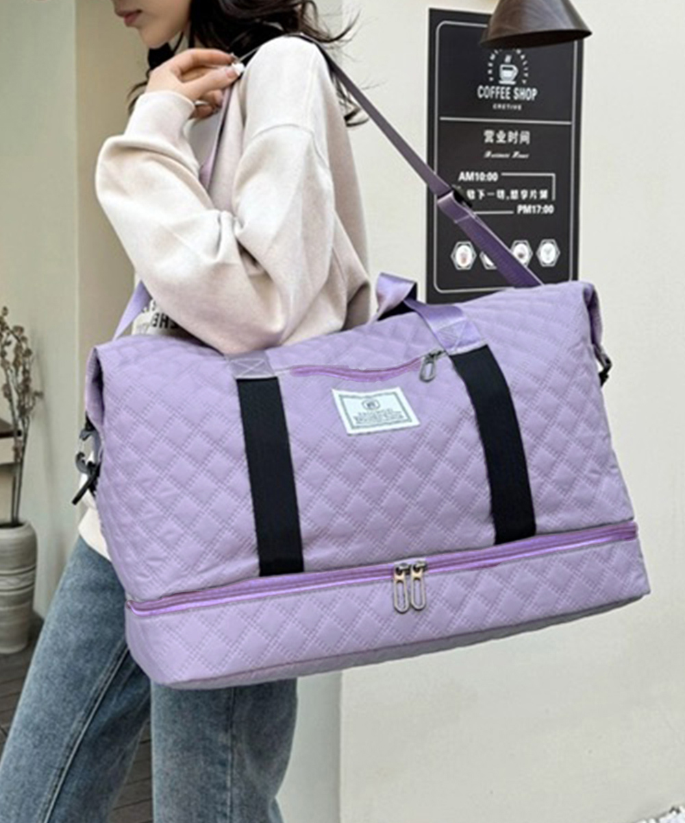 旅行バッグ 大容量キルティング加工ボストンバッグ旅行用