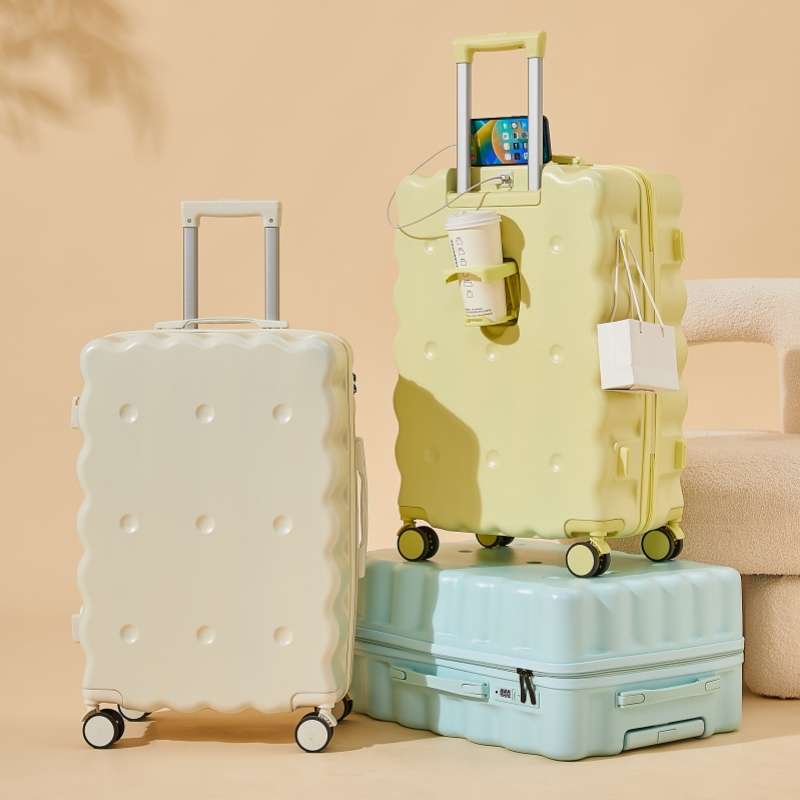 旅行バッグ  もちもちスポンジケーキ風キャリーケース かわいい