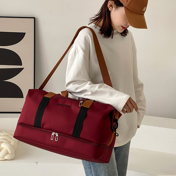 旅行バッグ 防水ボストンバッグ 靴入れ付き 大容量 旅行鞄 斜め掛け対応 男女兼用