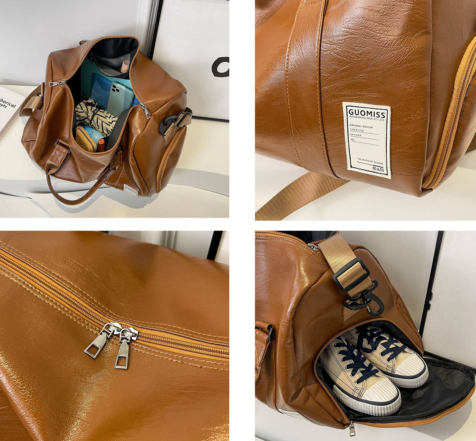 旅行バッグ 防水ボストンバッグ 大容量 斜め掛け 靴入れ付き 男女兼用 旅行鞄