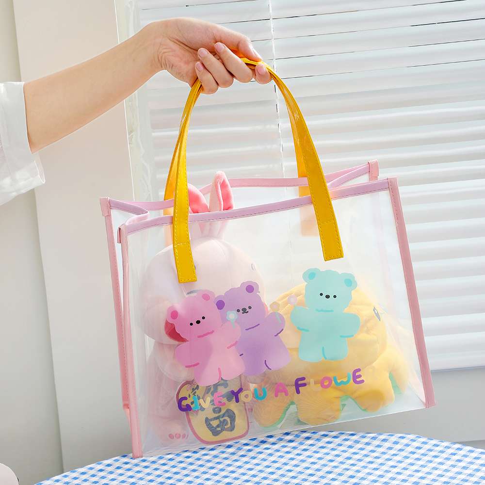 旅行バッグ クリアデザイン かわいい動物バッグ