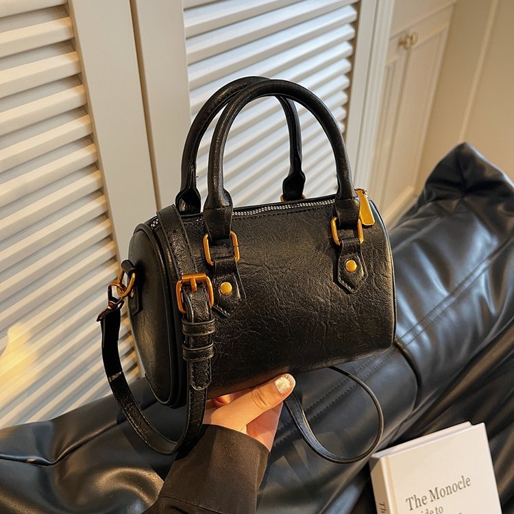 旅行バッグ 小粋な筒形 ミニボストン 手提げバッグ