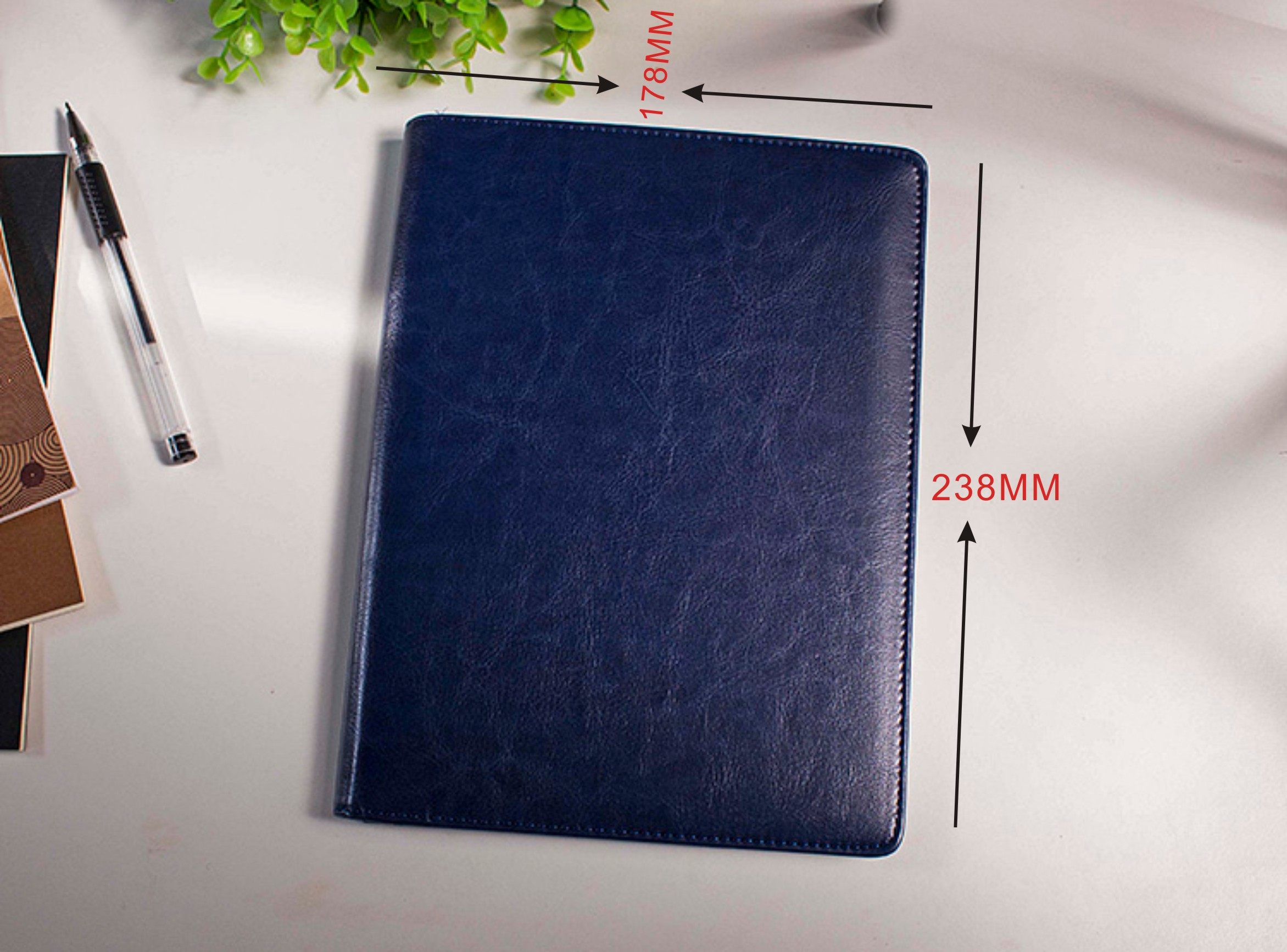 ノートカバー 多機能ポケット付きクリップボード式