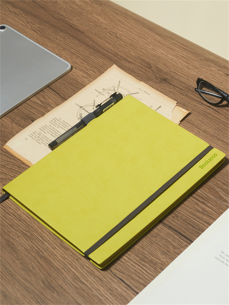 ノートカバー ゴムバンド付きシンプルハードカバーノート