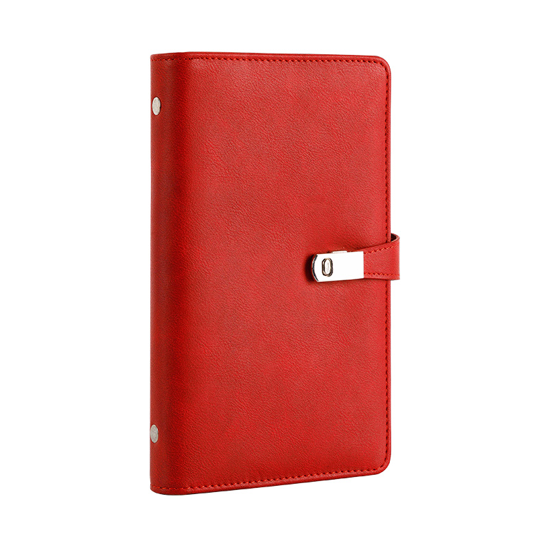 ノートカバーB6 金具留め付き本革調ノートカバー手帳