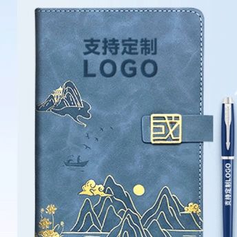 ノートカバー 風雅山水 金箔模様ノートカバー