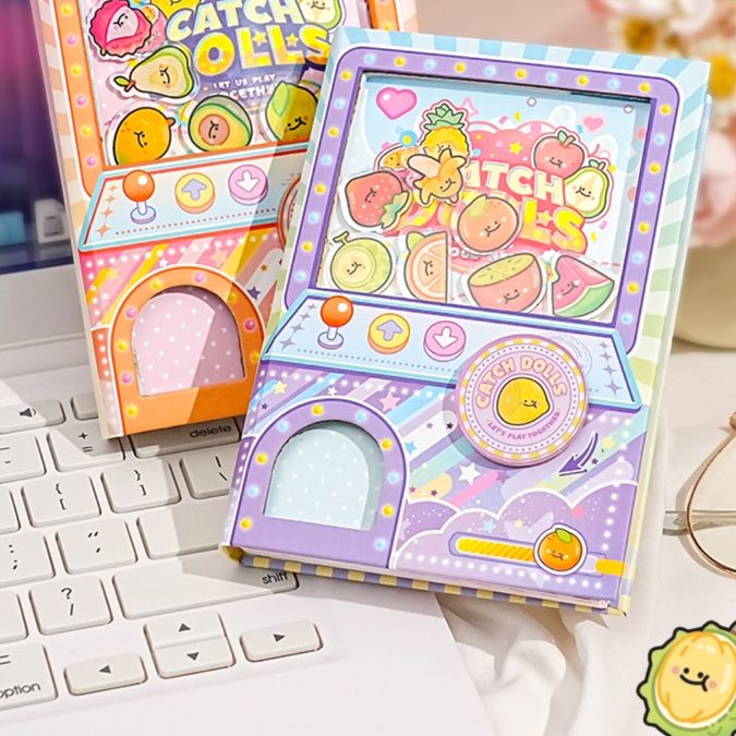 ノートカバー ゲーム風フルーツキャッチノートカバー