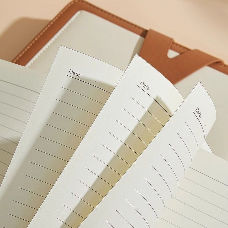 ノートカバー 配色切替ベルト留めノートカバー