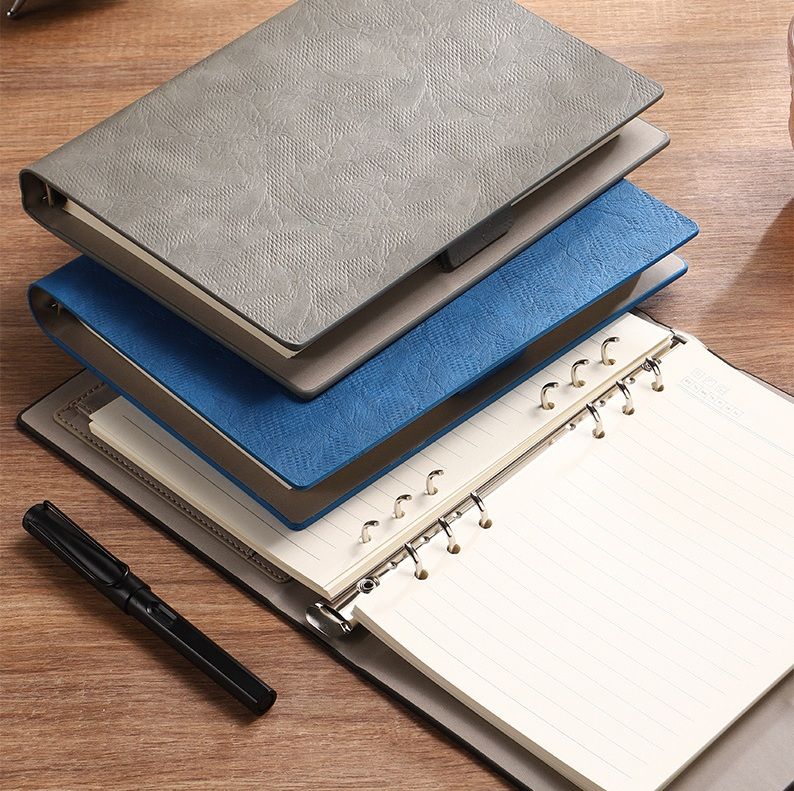 ノートカバー 型押し合成皮革のシンプルノートカバー