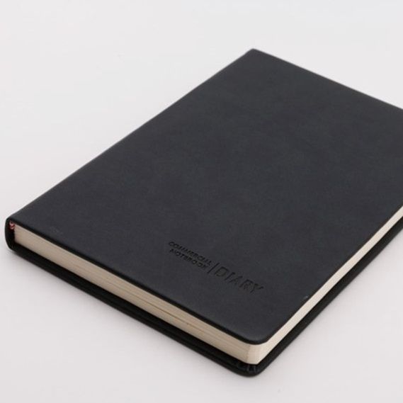 ノートカバー 本革調シンプルノートカバー縦型手帳 A6サイズ