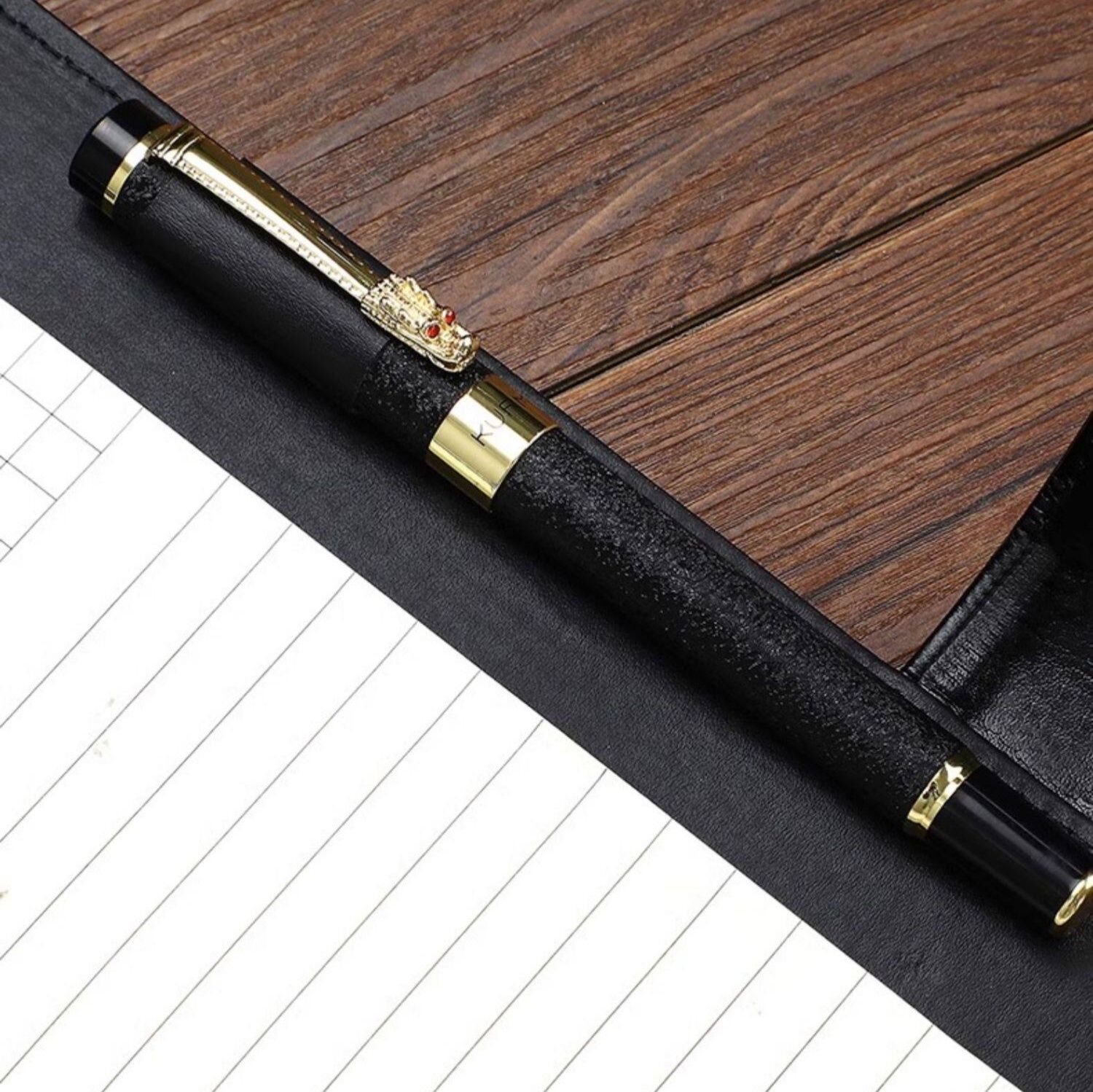 ノートカバー 多機能ベルト式合皮ノートカバー名刺入れ付き