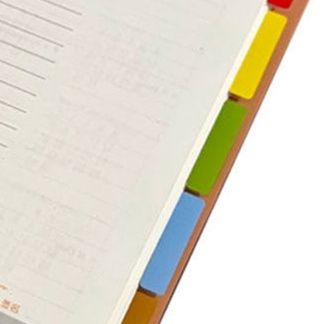 ノートカバー 多色インデックス付き活用型