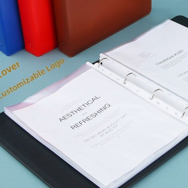 ノートカバー 多機能リング式書類収納型