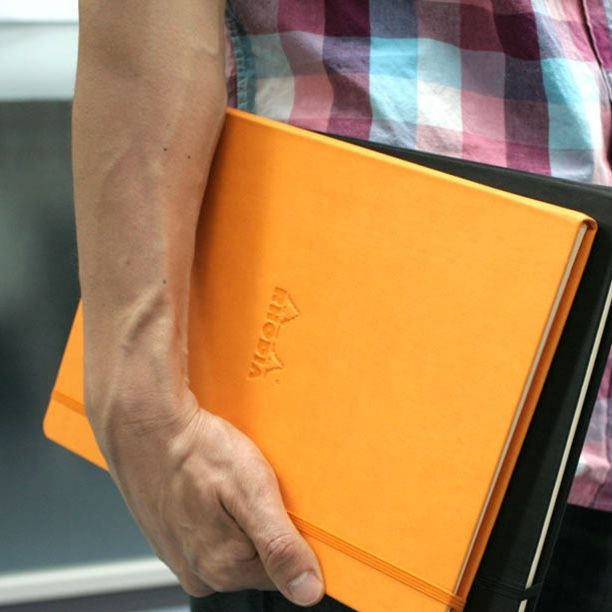 ノートカバー 上質レザー調ハードカバー大判タイプ