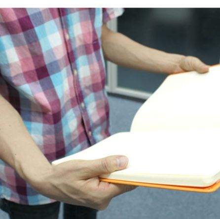 ノートカバー 上質レザー調ハードカバー大判タイプ