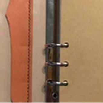 ノートカバー 六穴式手帳型多機能収納