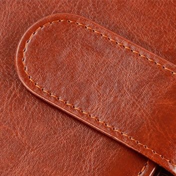 ノートカバー 多機能ポケット付き合成皮革