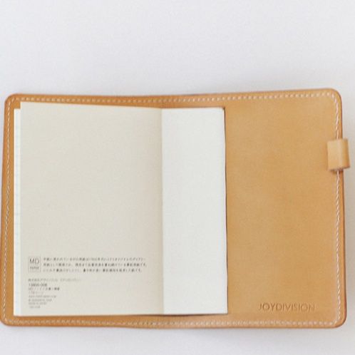 ノートカバー 本革仕立てステッチデザイン