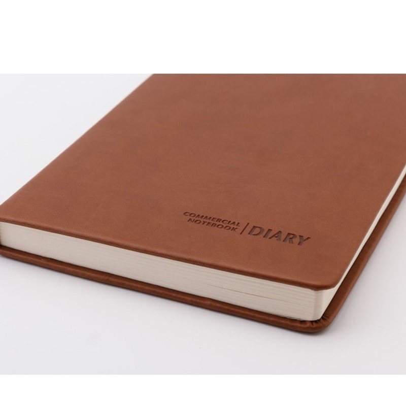 ノートカバー 本革調シンプルノートカバー縦型手帳 A6サイズ