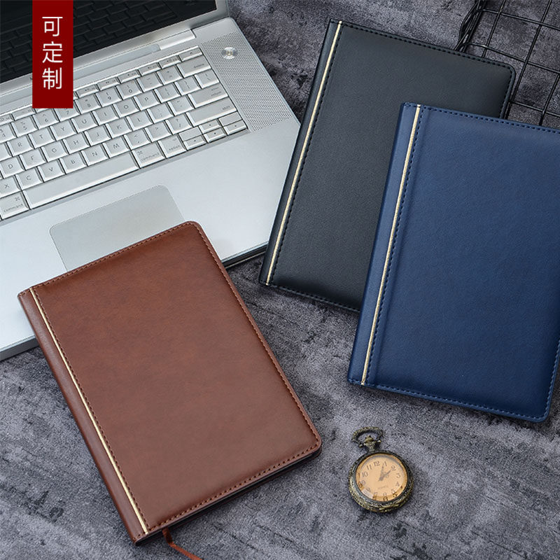 本革調ステッチデザインビジネスノートカバー B5サイズ