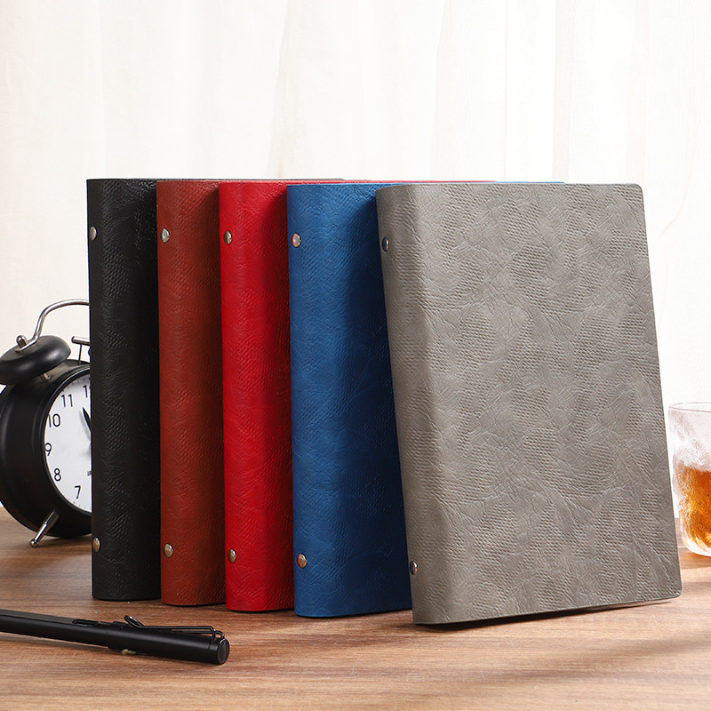 ノートカバー 型押し合成皮革のシンプルノートカバー