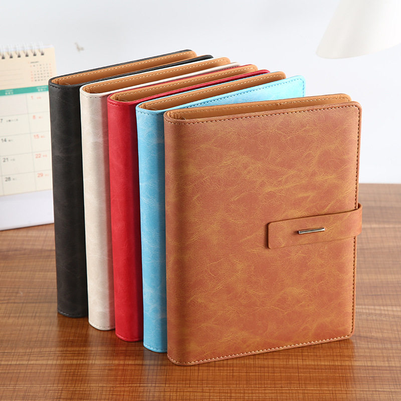 ノートカバー 多機能カードポケット付き合成皮革