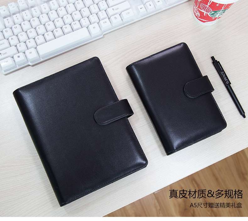 ノートカバー 高級感溢れる革製システム手帳