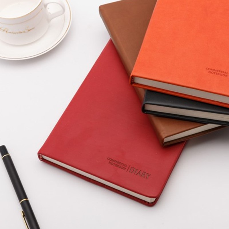 ノートカバー 本革調シンプルノートカバー縦型手帳 A6サイズ