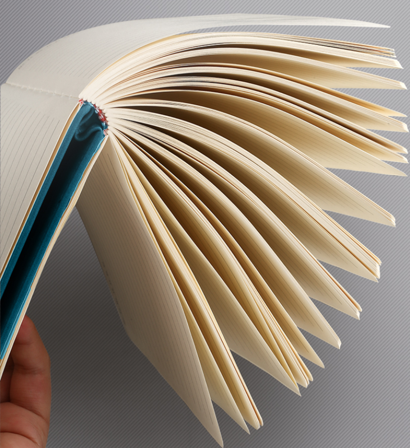 ノートカバー 金属留め具付き合成革製手帳型ノートカバー