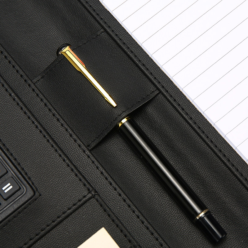 多機能ポケット付き電卓収納ファスナー式