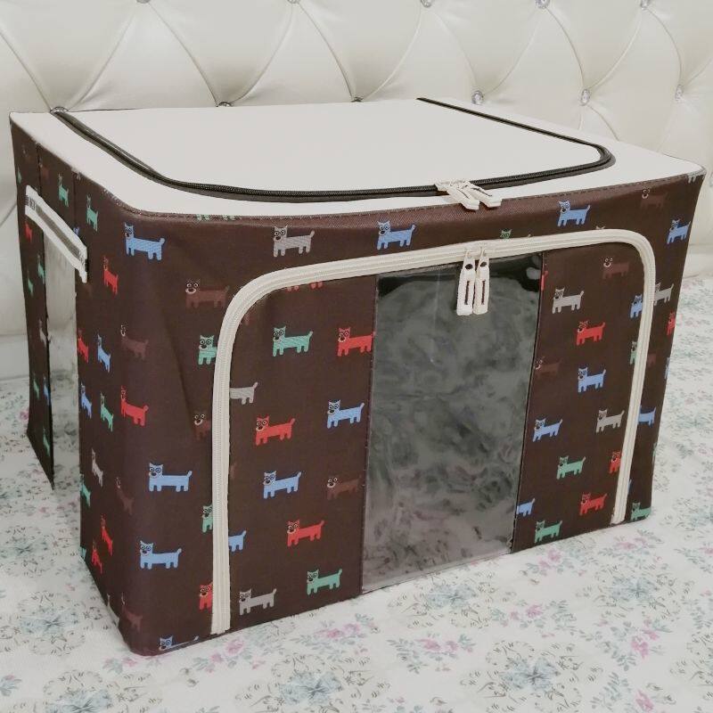 ぬいぐるみ収納 窓付き大容量折りたたみ式収納ボックス
