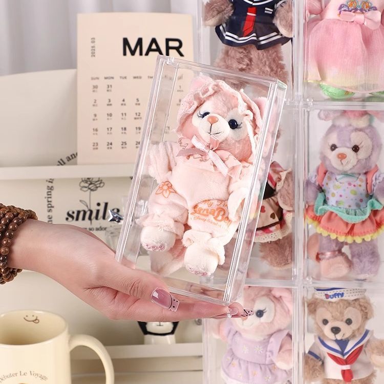 ぬいぐるみ収納 ぬいぐるみ用透明アクリル収納ボックス展示ケース