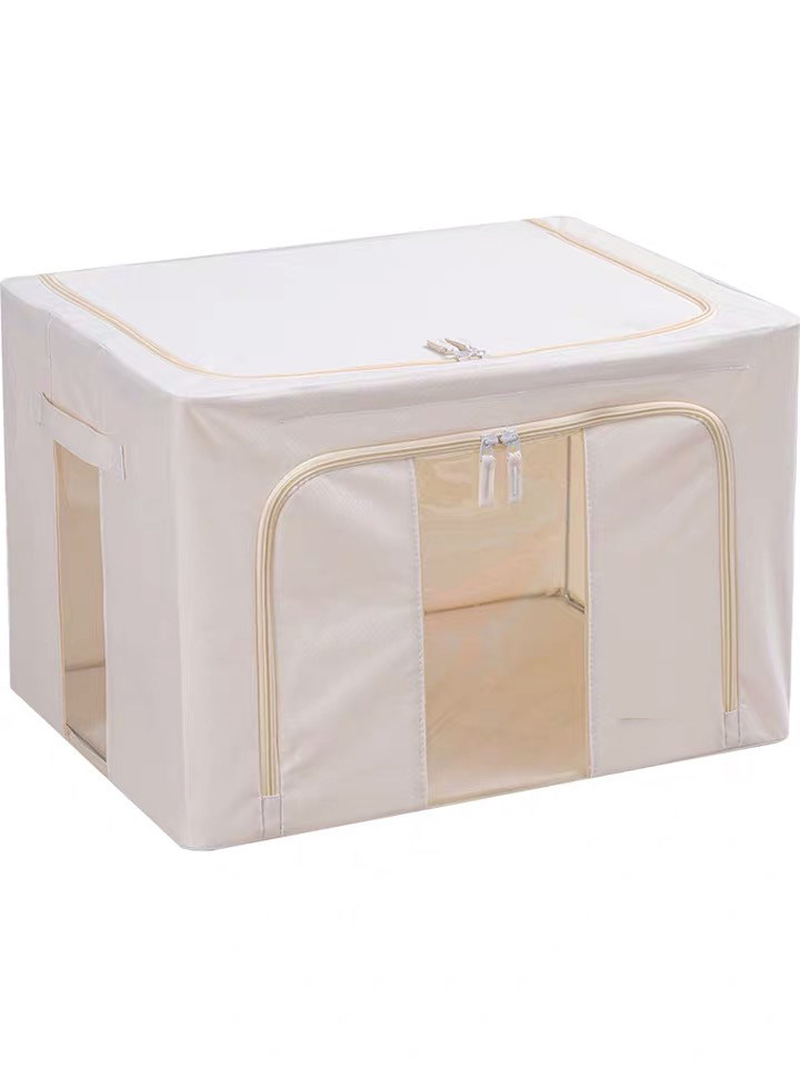 ぬいぐるみ収納 透明窓付き大容量折りたたみ収納ボックス