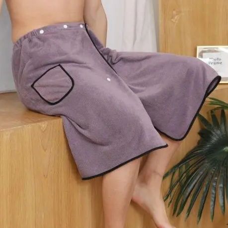 バスタオル 男性用巻き式多機能大判入浴用タオル