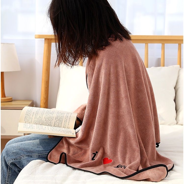 バスタオル 愛情メッセージ刺繍入り高級大判バスタオル