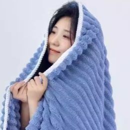バスタオル 大判 速乾 吸水性抜群 柔らか素材 加厚タイプ 70×140cm