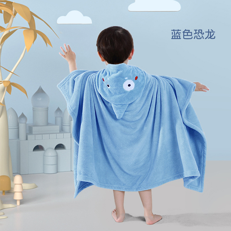バスタオル 子ども用可愛い恐竜フード付きバスタオル